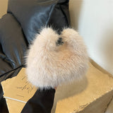 画像をギャラリービューアに読み込む, Adjustable Long Strap Faux Fur Fluffy Sling Crossbody Bag-Showtown