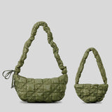 將圖片載入圖庫檢視器 Adjustable Strap Pleated Puffer Bag Crossbody Bag-Showtown