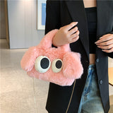 Laden Sie das Bild in den Galerie-Viewer, Animals Shape Cute Faux Fur Crossbody Bag -Showtown