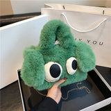 画像をギャラリービューアに読み込む, Animals Shape Cute Faux Fur Crossbody Bag -Showtown