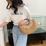 Load image into Gallery viewer, Best Large Raffia Woven Straw Beach Bag-Showtown