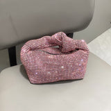 画像をギャラリービューアに読み込む, Bling Rhinestone Knot Clutch Bag-Showtown