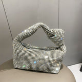 將圖片載入圖庫檢視器 Bling Rhinestone Knot Clutch Bag-Showtown