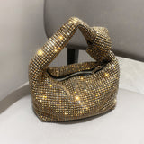 画像をギャラリービューアに読み込む, Bling Rhinestone Knot Clutch Bag-Showtown