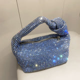 將圖片載入圖庫檢視器 Bling Rhinestone Knot Clutch Bag-Showtown