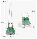 Load image into Gallery viewer, Chain Bag Wedding Crystal Bucket Clutch Bag-Showtown