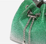 Load image into Gallery viewer, Chain Bag Wedding Crystal Bucket Clutch Bag-Showtown