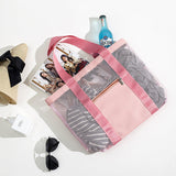 Laden Sie das Bild in den Galerie-Viewer, Colorful PVC Net Tote Beach Bag-Showtown