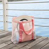 將圖片載入圖庫檢視器 Colorful PVC Net Tote Beach Bag-Showtown