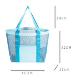 이미지를 갤러리 뷰어에 로드 , Colorful PVC Net Tote Beach Bag-Showtown