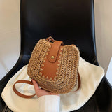 Load image into Gallery viewer, Designer Raffia Straw Beach Crossbody Bag-Showtown