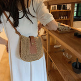 Load image into Gallery viewer, Designer Raffia Straw Beach Crossbody Bag-Showtown