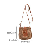 Load image into Gallery viewer, Designer Raffia Straw Beach Crossbody Bag-Showtown