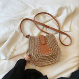 Load image into Gallery viewer, Designer Raffia Straw Beach Crossbody Bag-Showtown