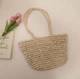 Laden Sie das Bild in den Galerie-Viewer, Designer Straw Shoulder Bag For Summer-Showtown