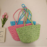 Laden Sie das Bild in den Galerie-Viewer, Designer Straw Shoulder Bag For Summer-Showtown