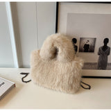 이미지를 갤러리 뷰어에 로드 , Eco Friendly Faux Fur Tote Bags-Showtown