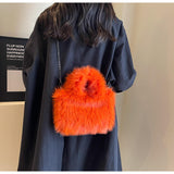 將圖片載入圖庫檢視器 Eco Friendly Faux Fur Tote Bags-Showtown