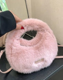 이미지를 갤러리 뷰어에 로드 , Fashion Winter Furry Faux Fur Sling Bag-Showtown