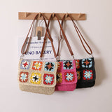 將圖片載入圖庫檢視器 Granny Cross Body Straw Bag-Showtown