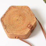 Load image into Gallery viewer, Hexagon Handmade Straw Rattan Crossbody Bag-Showtown