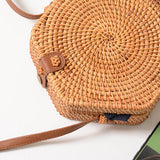 Laden Sie das Bild in den Galerie-Viewer, Hexagon Handmade Straw Rattan Crossbody Bag-Showtown