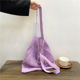 Load image into Gallery viewer, Hollow Out Waffle Tote Bag-Showtown