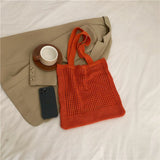 Load image into Gallery viewer, Hollow Out Waffle Tote Bag-Showtown