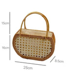 Load image into Gallery viewer, Hollow Vintage Bamboo Rattan Basket Bag-Showtown