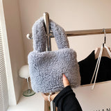 Load image into Gallery viewer, Ladies Bucket Bag Faux Fur Tote Bag-Showtown
