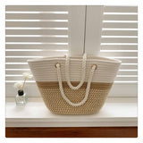 Load image into Gallery viewer, Large Capacity Straw Woven Beach Tote Bag -Showtown