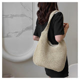 Load image into Gallery viewer, Minimalism Straw Tote Shoulder Bag-Showtown