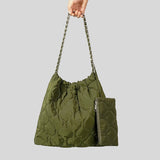 画像をギャラリービューアに読み込む, Nylon Puffer Shoulder Sling Bag With Purse-Showtown