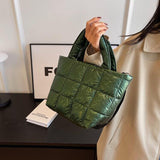 Load image into Gallery viewer, Nylon Quilted Puffer Tote Crossbody Bag-Showtown