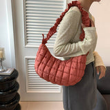 Load image into Gallery viewer, Pleated Crossbody Puffer Bag-Showtown