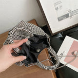 將圖片載入圖庫檢視器 Rhinestone Basket Bag Chain Crossbody Bag-Showtown