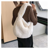 Load image into Gallery viewer, Trendy Ladies Hobo Faux Fur Shoulder Bag-Showtown