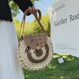 Laden Sie das Bild in den Galerie-Viewer, Handmade Crochet Round Paper Straw Bags-Showtown