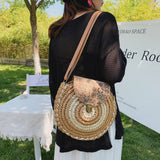 Laden Sie das Bild in den Galerie-Viewer, Handmade Crochet Round Paper Straw Bags-Showtown