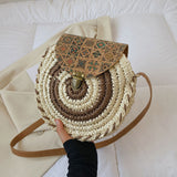 Load image into Gallery viewer, Handmade Crochet Round Paper Straw Bags-Showtown
