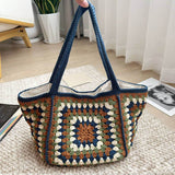 Load image into Gallery viewer, Handmade Granny Knit Tote Bag-Showtown