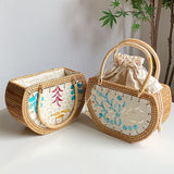 Cargar imagen en el visor de la galería, Shell Straw Rattan Handbags -Showtown