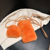 Laden Sie das Bild in den Galerie-Viewer, Sling Bag Small Mini Fur Crossbody Phone Bag-Showtown