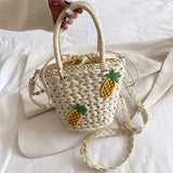 Load image into Gallery viewer, Small Straw Basket Bag Purse-Showtown