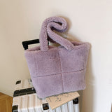 Load image into Gallery viewer, Soft Lamb Wool Women Fax Fur Tote Hand Bag-Showtown