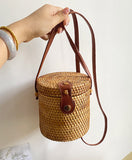 Load image into Gallery viewer, Summer Bucket Crossbody Rattan Bag-Showtown