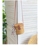 Load image into Gallery viewer, Summer Bucket Crossbody Rattan Bag-Showtown