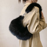 將圖片載入圖庫檢視器 Winter Fox Fur Crossbody Bags For Women-Showtown