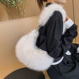 將圖片載入圖庫檢視器 Winter Fox Fur Crossbody Bags For Women-Showtown