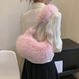 將圖片載入圖庫檢視器 Winter Fox Fur Crossbody Bags For Women-Showtown